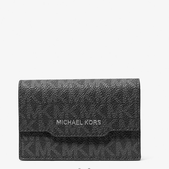 MICHAEL KORS 
Hudson Signature Logo Accordion Card Case - Picture 1 of 2